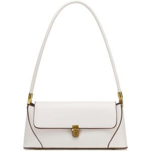 Women White Gold Imported Vintage Retro Classic Cute Hobo Tote Mini Clutch Bag